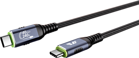 CABLE USB-C 4.0 THUNDERBOLT 3 E-MARK 1.2 METROS